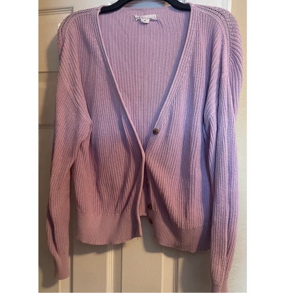 VELVET Knit Light Purple Cardigan 💜 - Picture 1 of 4